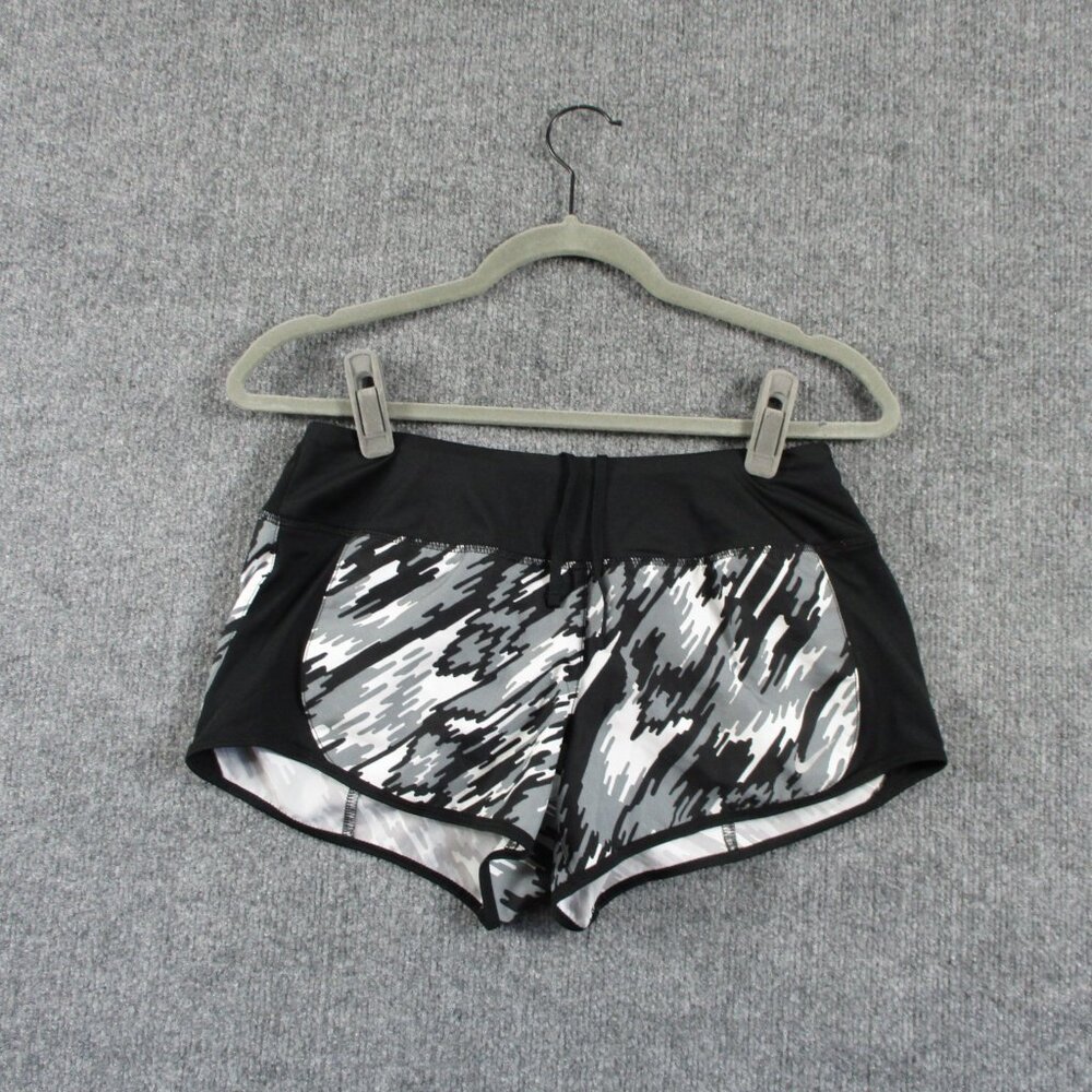 Nike Shorts Women S Black Dri Fit Geometric Athletic Run Lined Inside Pockets
